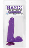 Basix Rubber Works - 6 Inch Dong With Suction Cup