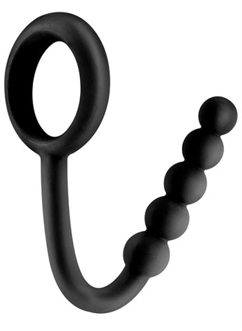 Fetish Fantasy Elite Ball Cinch With Anal Bead - Black