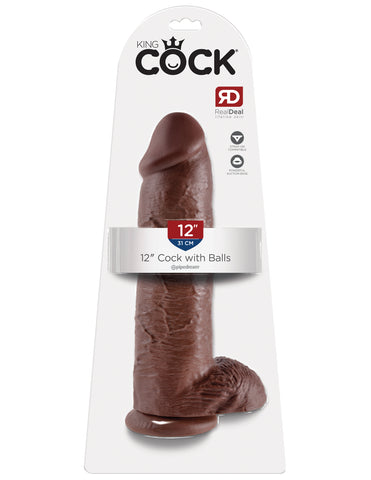 King Cock 12 Inch Cock With Balls