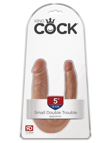 King Cock  U-Shaped Small Double Trouble - Tan