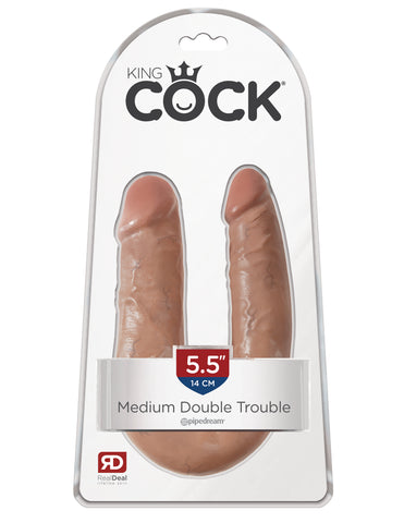 King Cock U-Shaped Medium Double Trouble - Tan