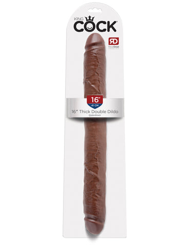 King Cock 16" Thick Double Dildo