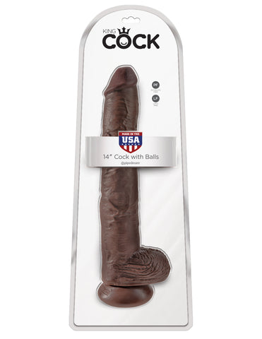 King Cock 14" Cock With Balls