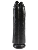 King Cock 11" Two Cocks One Hole