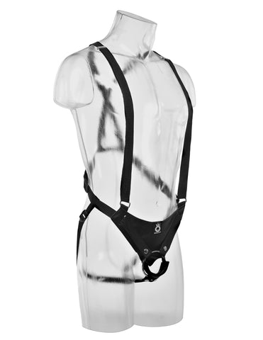 King Cock 12" Hollow Strap-on Suspender System.