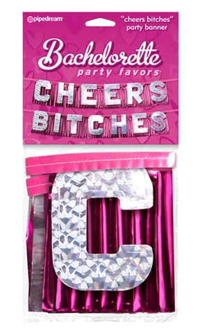Bachelorette Party Favors Cheers Bitches Party  Banner
