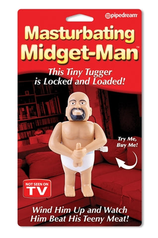 Masturbating Midget Man Wind Up Doll
