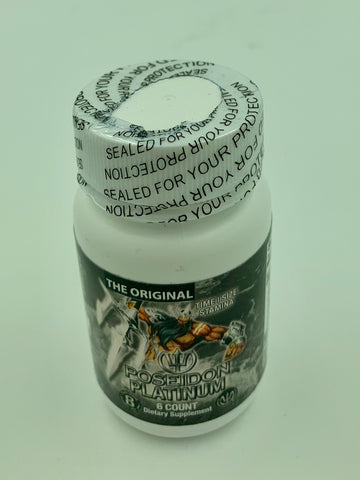 Poseidon Silver Male Sexual Enhancement -  6 Ct Bottle