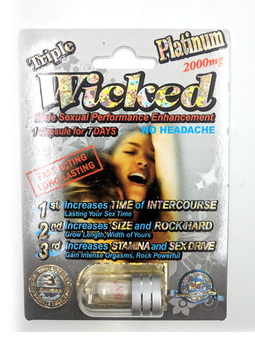 Triple Wicked Platinum - 2000mg - Single Capsule Blister