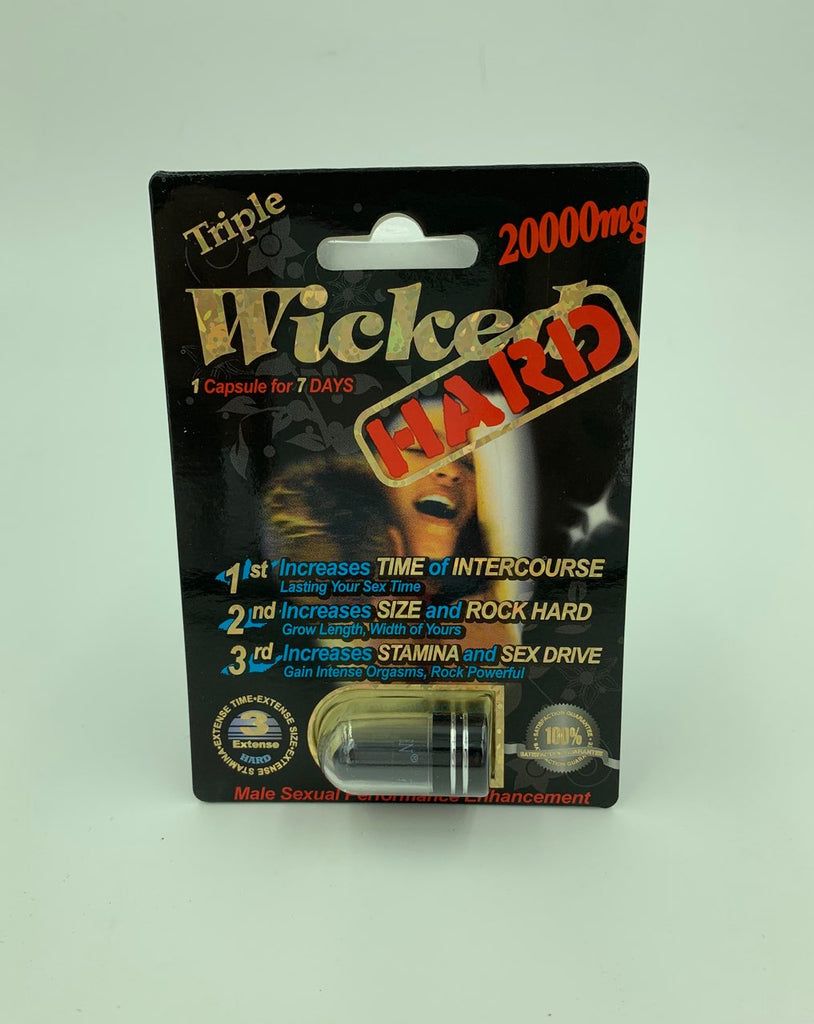 Wicked Hard 20000mg Sexual Male Enhancement  Single Pack