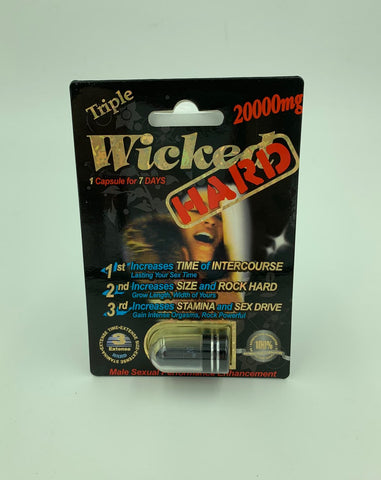 Wicked Hard 20000mg Sexual Male Enhancement  Single Pack