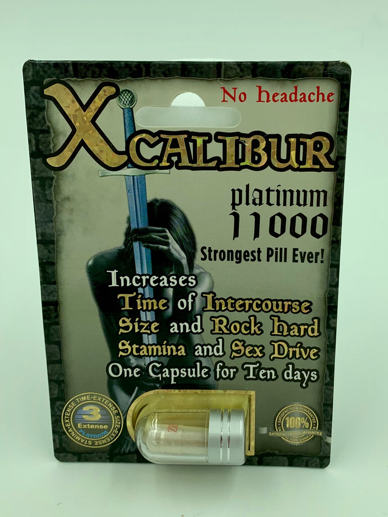 X Calibur Male Sexual Enhancement 11000 Platinum - Single Pack