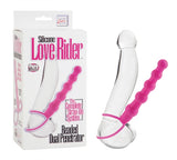 Silicone Love Rider Beaded Dual Penetrator.