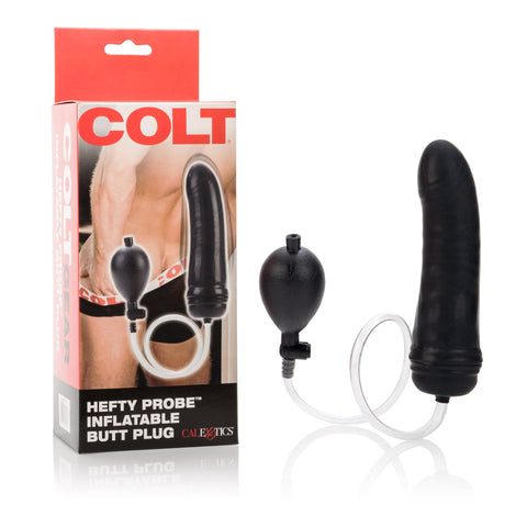 Colt Hefty Probe Inflantatable Butt Plug - Black