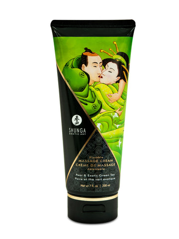 Kissable Massage Cream - Pear & Exotic Green Tea  - 7 Fl. Oz. - 200 ml