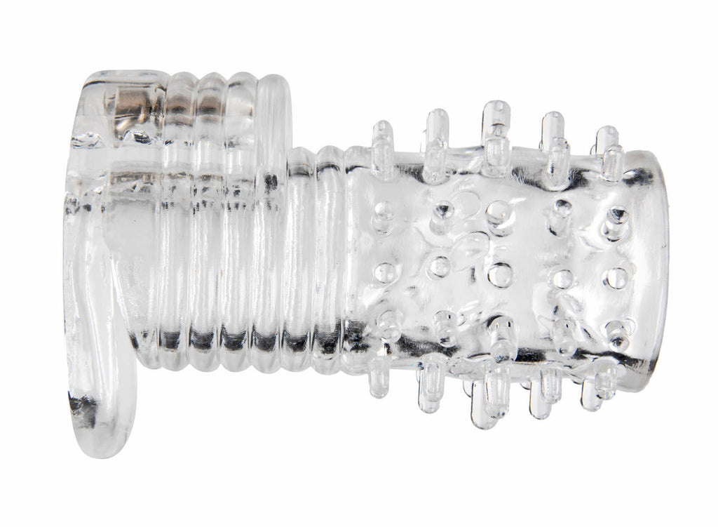 Clear Sensations Vibrating Textured Sleeve