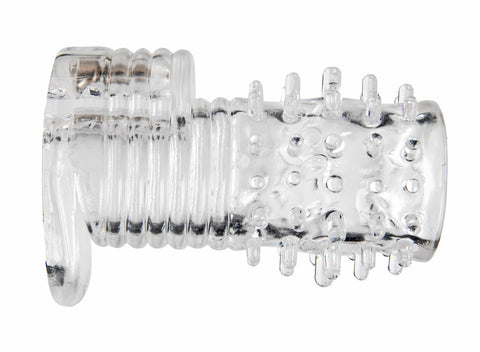 Clear Sensations Vibrating Textured Sleeve