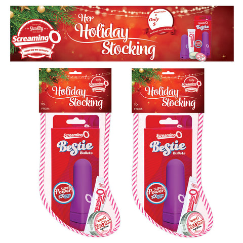 2019 Screaming O Holiday Stocking - Display