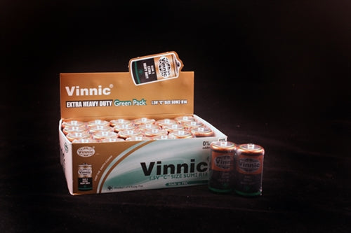Vinnic Extra Heavy Duty C Batteries - 24 Count Box