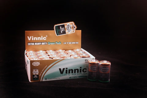 Vinnic Extra Heavy Duty C Batteries - 24 Count Box