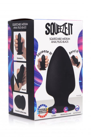 Squeezable Silicone Anal Plug -