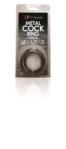 Manbound Metal Cock Ring 3 Pack
