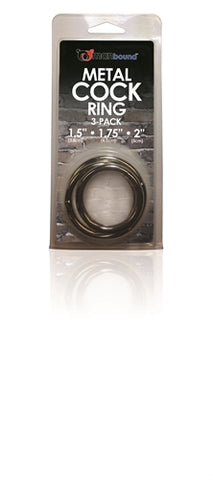 Manbound Metal Cock Ring 3 Pack