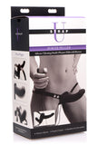 Power Pegger Silicone Vibrating Double Dildo With Harness.