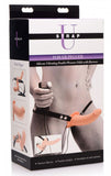 Power Pegger Silicone Vibrating Double Dildo With Harness.