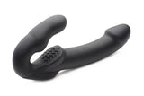 Evoke Rechargeable Vibrating Silicone Strapless Strap on -
