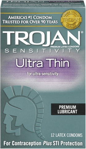 Trojan Sensitivity Ultra Thin Lubricated Condoms - Pack