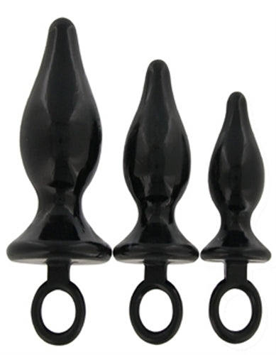 Anal Pacifiers Set of 3 - Black