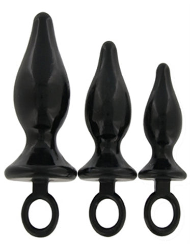 Anal Pacifiers Set of 3 - Black