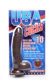 Usa Cocks 10 Inch Ameriskin Dual Density Dildo - Skin Tone