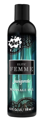 Inttimo by Wet Massage Oil - Invigorate- 4 Fl. Oz. - 120ml