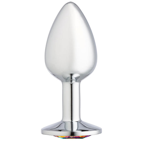 Cloud 9 Novelties Gems Silver Chromed Anal Plug -